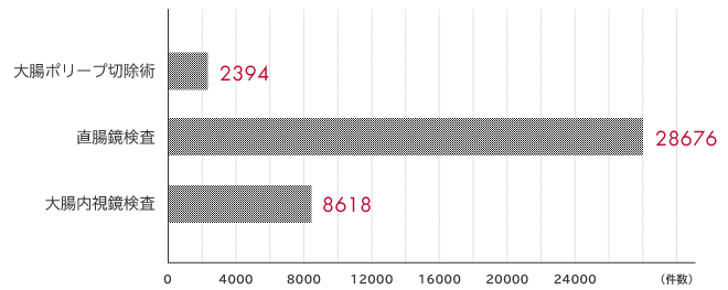 大腸内視鏡検査グラフ